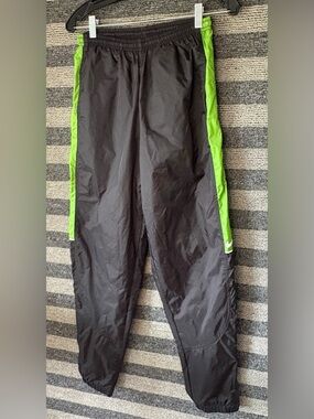 Vintage 90’s Nike Black & Green Track Pants Men’s Small EUC
